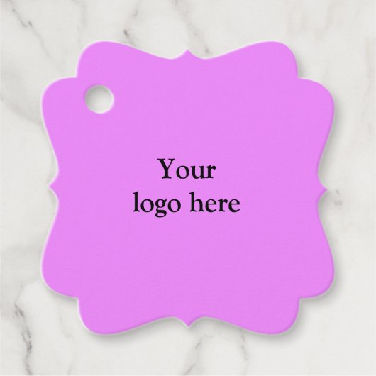 einfaches Minimum Hinzufügen von Logo Text Details Geschenkanhänger (Vorderseite)