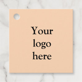 einfaches Minimum Hinzufügen von Logo Text Details Geschenkanhänger