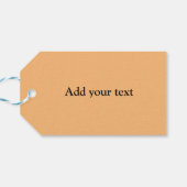 einfaches Minimum Hinzufügen von Logo Text Details Geschenkanhänger (Rückseite Horizontal)