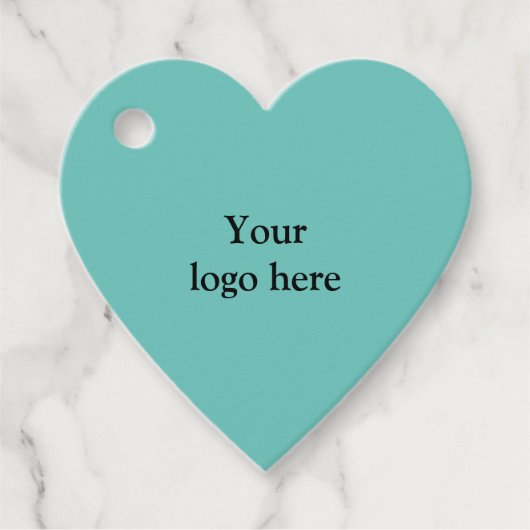 einfaches Minimum Hinzufügen von Logo Text Details Geschenkanhänger (Vorderseite)