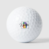 Einfaches mit Monogramm Anfangszeichen D Golfball (Vorderseite)