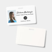 Einfaches Mitarbeiter-Abzeichen, benutzerdefinierb Ausweis (Front & Back)