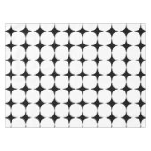 Einfaches Mittelalter Modernes Schwarz-Weiß-Muster Tischdecke (Vorderseite (Horizontal))