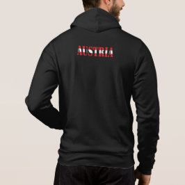 Einfaches Modern Austria National Flag Apparel Hoodie
