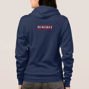 Einfaches Modern Austria National Flag Apparel Hoodie