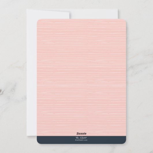 Einfaches Modern Frohe Weihnachten Pink Script Fot (Rückseite)