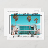 Einfaches Modern mit Schwarz-weißem Foto Ankündigungspostkarte (Vorne/Hinten)