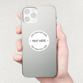 Einfaches, moderner bearbeitbarer Text | Weiß und  Aufkleber