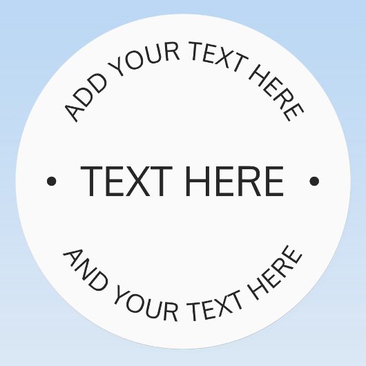 Einfaches, moderner bearbeitbarer Text | Weiß und  Etiketten