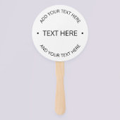 Einfaches, moderner bearbeitbarer Text | Weiß und  Fächer