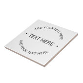 Einfaches, moderner bearbeitbarer Text | Weiß und  Fliese (Seite)