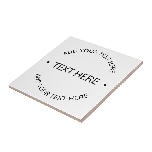 Einfaches, moderner bearbeitbarer Text | Weiß und  Fliese (Seite)