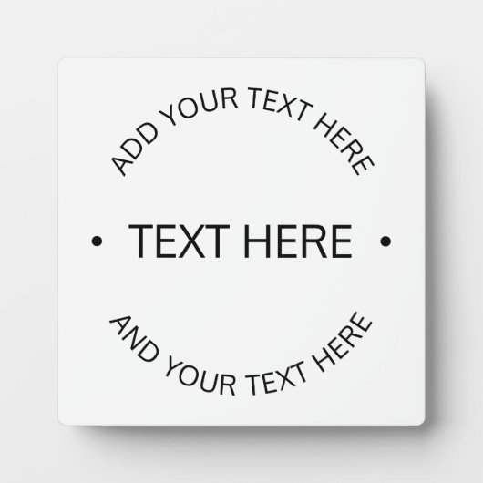 Einfaches, moderner bearbeitbarer Text | Weiß und  Fotoplatte (Vorderseite)