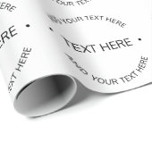 Einfaches, moderner bearbeitbarer Text | Weiß und Geschenkpapier (Rolleneckpunkt)