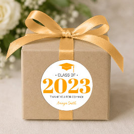 Einfaches Modernes 20__ Abschlussgeschenk Aufklebe Runder Aufkleber