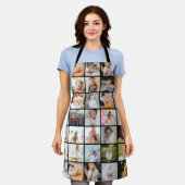Einfaches modernes 29-Foto-Collage Medium Schürze (Getragen)
