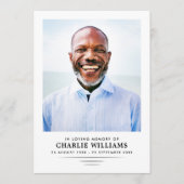 Einfaches modernes 2-Seiten-Foto-Beerdigungsprogra Programm (Vorderseite)