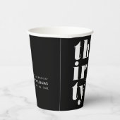 Einfaches modernes 30. Geburtstags-Party Pappbecher (Rechts)