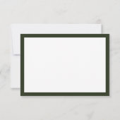 Einfaches modernes Abschluss-Script Dankeskarte (Rückseite)