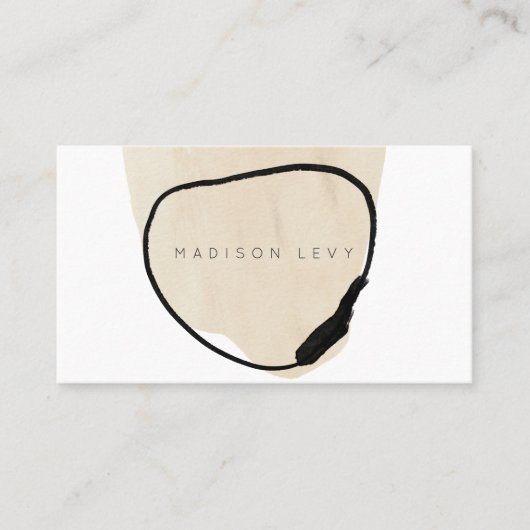 Einfaches modernes Abstraktes Kunsthandwerk Terminkarte (Vorderseite)