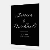 Einfaches, modernes Akryllisches Hochzeitszeichen Acrylschild (Winkel)