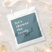 Einfaches modernes Aquamarines Brautparty Geschenktütchen (Ausgeschnitten)