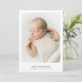 Einfaches modernes Baby-Girl-Foto (Stehend Vorderseite)