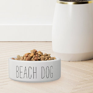 Einfaches modernes Bauernhaus Style Beach Dog Napf