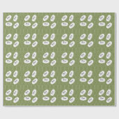 Einfaches modernes Baum-Muster Geschenkpapier (Flach)