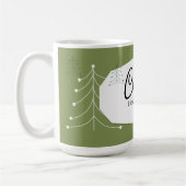 Einfaches modernes Baum-Muster Kaffeetasse (Links)