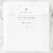 Einfaches, modernes Beauty-Wellness-Center Candle- Runder Aufkleber (Tasche)