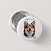 Einfaches modernes benutzerdefiniertes Design mit Button (Vorne & Hinten)