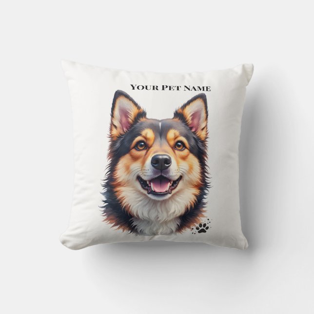 Einfaches modernes benutzerdefiniertes Design mit  Kissen (Vorderseite)