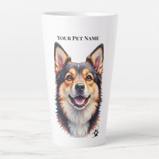 Einfaches modernes benutzerdefiniertes Design mit Milchtasse (Vorderseite)