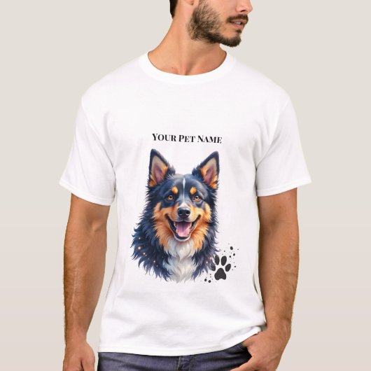 Einfaches modernes benutzerdefiniertes Design mit T-Shirt (Vorderseite)