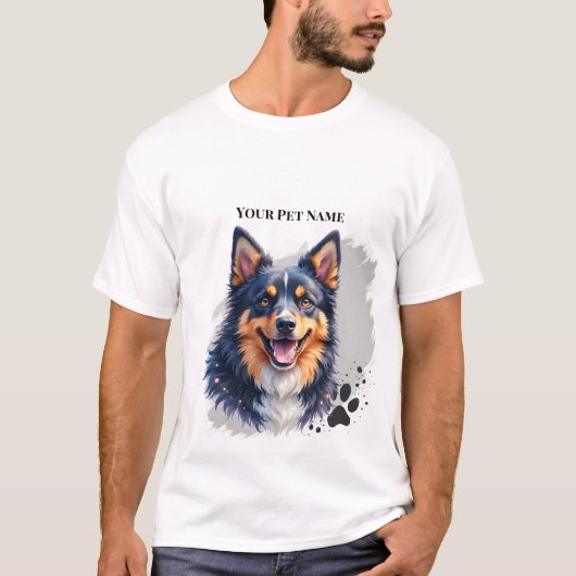 Einfaches modernes benutzerdefiniertes Design mit  T-Shirt (Vorderseite)