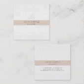 Einfaches modernes berufliches elegantes quadratische visitenkarte (Vorne/Hinten)