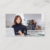 Einfaches, modernes Berufliches Foto Visitenkarte (Vorderseite)