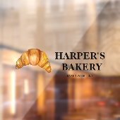 Einfaches, modernes, Berufliches Öko für Bäckereie Fensteraufkleber (Blatt 2)