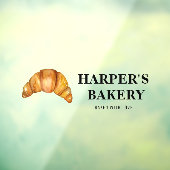 Einfaches, modernes, Berufliches Öko für Bäckereie Fensteraufkleber (Blatt 3)