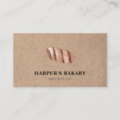 Einfaches, modernes, Berufliches Öko für Bäckereie Visitenkarte (Vorderseite)