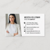 Einfaches, modernes Berufliches QR-Foto Visitenkarte (Vorderseite)