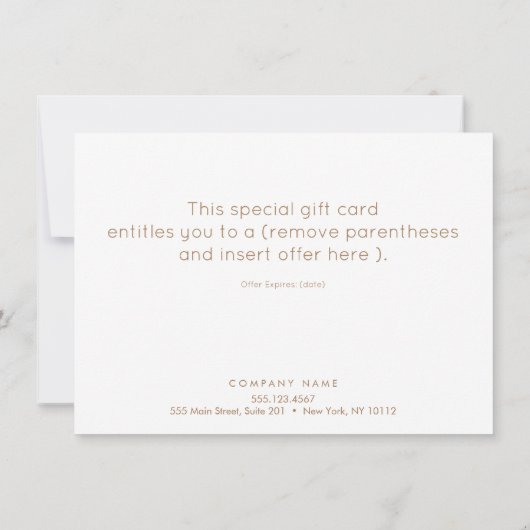 Einfaches, modernes Black Gold-Weihnachtsgeschenk (Rückseite)