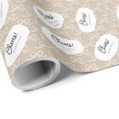 Einfaches modernes Bogenmuster Geschenkpapier (Rolleneckpunkt)