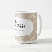 Einfaches modernes Bogenmuster Kaffeetasse (VorderseiteRechts)