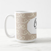 Einfaches modernes Bogenmuster Kaffeetasse (Links)
