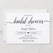 Einfaches modernes Brautparty (Vorderseite)