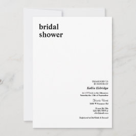 Einfaches modernes Brautparty Einladung