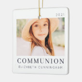 Einfaches, modernes Chic Custom First CommunityFot Keramikornament (Links)