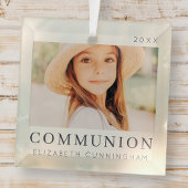 Einfaches, modernes Chic Custom First CommunityFot Ornament Aus Glas